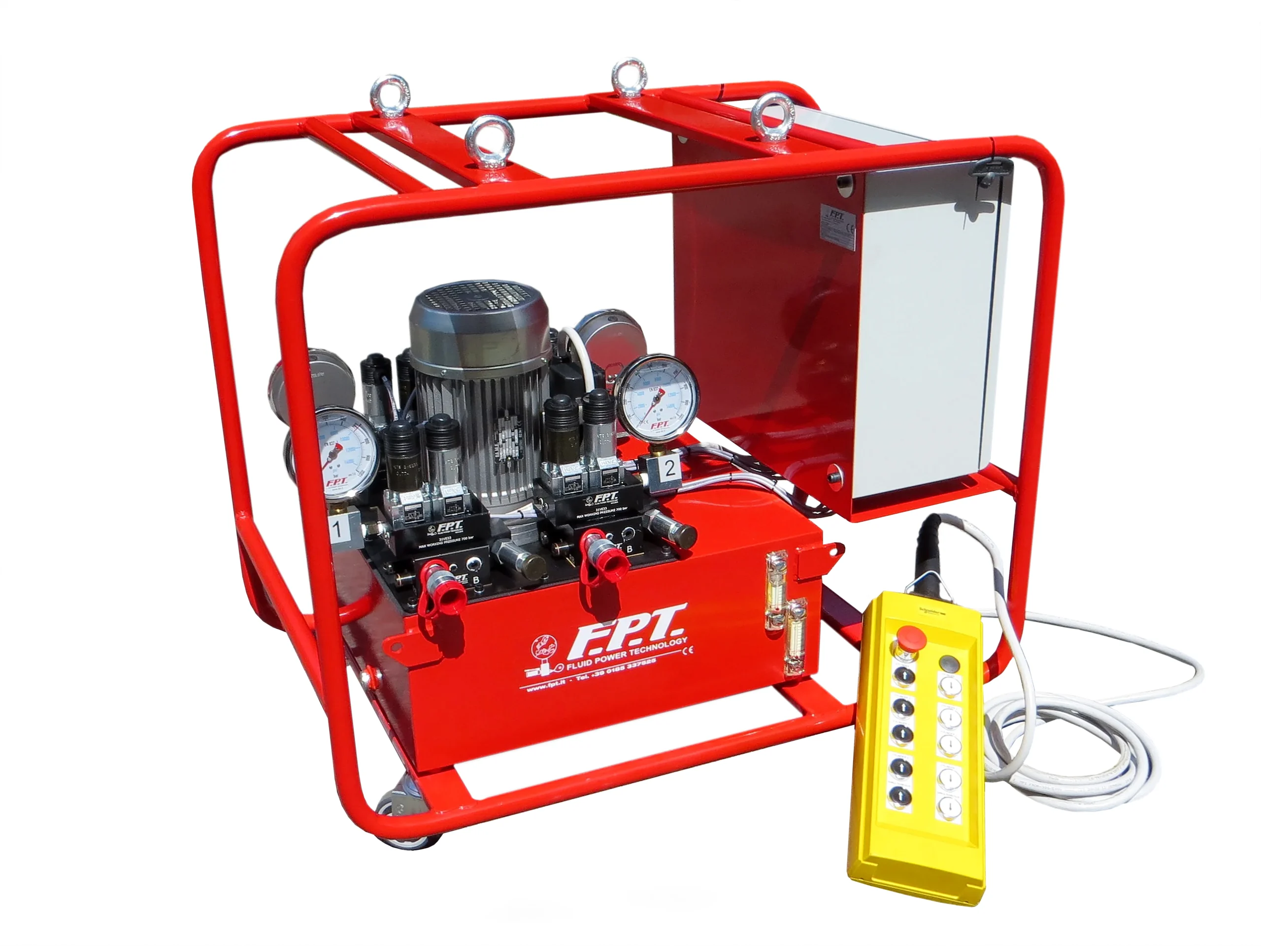 3. Hydraulic pumps Agregat i pompa hydrauliczna FPT w ramie ochronnej